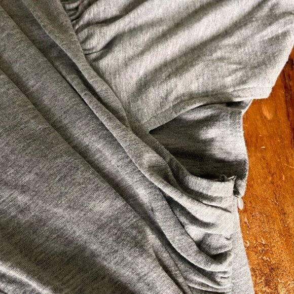 - 3/4 sleeve grey dress saturday size large - Picture 2 of 6
